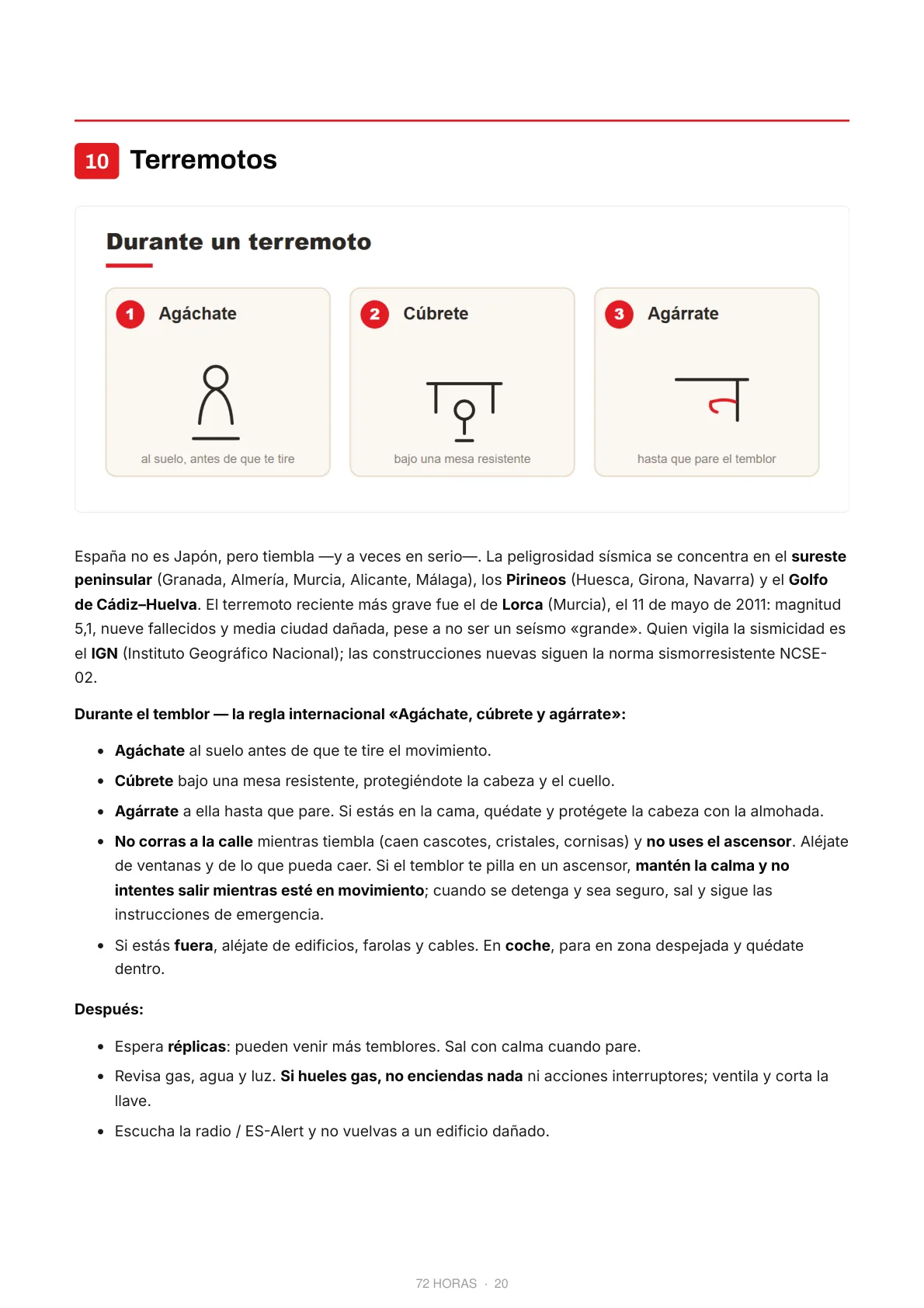Capítulo de la guía: terremotos